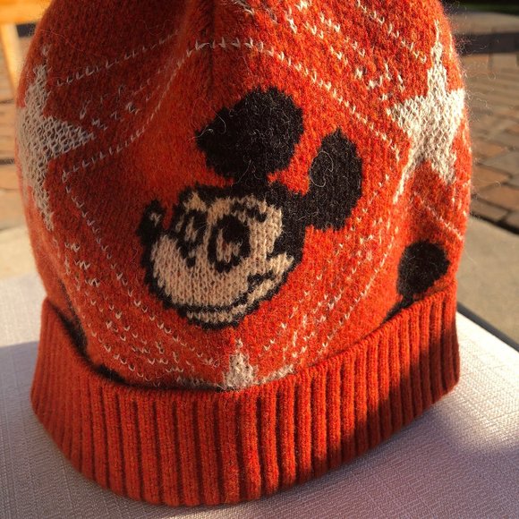 Last One! Gucci Gucci x Disney Mickey Mouse Knit Hat Orange NEW - Picture 5 of 8